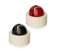 KEXIAO Set of 2 Spherical Shape Sharpener with Suction Cup Base for Quick Restoration and Secures Nonslip Grip