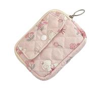 KEXIAO - Small Floral Coin Purse, Coin Purse, Coin Purse, Coin Purse, Coin Purse, Coin Purse with Korean Style, pink, 12x9x1.5cm