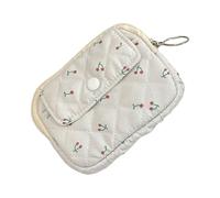 KEXIAO - Small Floral Coin Purse, Coin Purse, Coin Purse, Coin Purse, Coin Purse, Coin Purse with Korean Style, grey, 12x9x1.5cm