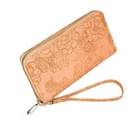 KEXIAO Woman Long Wallets Female Phone Bag Korean Styles Wallets with Card Slots Large Capacity Purse Handheld Coin Purse, Yellow, 20x2.2x10cm