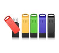 KEXIN 32GB USB Stick 5 Pack USB Flash Drive 32GB USB Flash Drive for Laptop PC Desktop Portable Colorful with LED Light