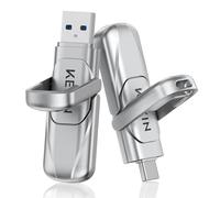 KEXIN 64GB External SSD USB C up to 450MB/s Dual USB Flash Drive | USB Type-C and USB-A Connectors USB 3.2 Gen 2 External Rotatable Memory for, Smartphone, Tablet, Laptop