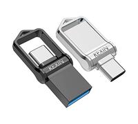 KEXIN USB Stick 128 GB Pack of 2 USB C Stick 128 GB Dual Memory Stick USB 3.0 OTG USB Type-C Port, 100 MB/s Read Speed, Smartphone Memory