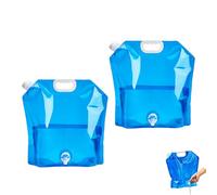 Kexinmierxi 2 Pack 10L Collapsible Water Containers with Tap