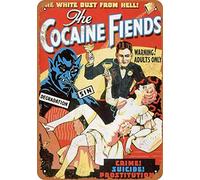 Kexle 8x12 Metal Sign - Cocaine Fiends - Vintage Retro Wall Decor Art