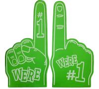Kexpery 1PCS Giant Finger Victory Gesture No. 1 Games Cheer Gloves Cartoon Giant Cheering No. 1 Finger Sports Event Games Celebration Cheer Props (Green)
