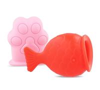Kexpery 2pcs Thicken Labium Tool Silicone Plump Lip Shape Suction Cup Manual Pressing Lip Beauty Plumping Device Painless for Home