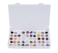 Kexpery 50PCS/Box Mineral Specimens Irregular Crystal Healing Gemstones for Crystal Collection Research