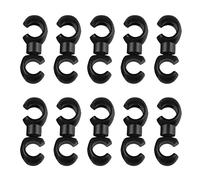 Kexpery Bicycle Brake Gear Cable S Style Clips Rotatable S-Hook Clips Hose Guide Clasp for Brake Cable MTB Bike Road Bicycle (Black, 10 Pcs)