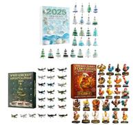 Kexpery Christmas Advent Calendar 2025 Highland Cow with Surprise Pendants 24 Days Festive Decorations for Home and Tree