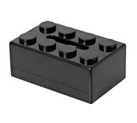 Kexpery Creative Building Block Tissue Dispenser Cute Napkin Holder Tissue Storage Box for Livingroom Bedroom Bathroom Home Office (Black)
