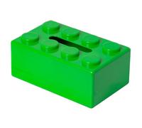 Kexpery Creative Building Block Tissue Dispenser Cute Tissue Container Tissue Storage Box for Livingroom Bedroom Bathroom Home Office (Green)