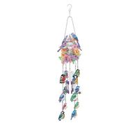 Kexpery Double Side Wind Chime Diamond Art Hanging Pendant Rose Lantern Diamond Painting Hanging Pendant Bird Diamond Painting Dots Pendant Butterfly for Window Garden Decoration Crafts