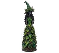 Kexpery Enchanted Autumn Witch Figurine Resin Halloween Harvest (D)