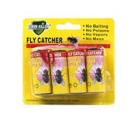 Kexpery Fly Catcher Strips Strong Adhesive Sticky Fruit Fly Trap Double Sided Fly Trap Paper Strip Drosophila Pest Insect Flies Catcher Strips for Indoor Outdoor Garden House Greenhouse Home