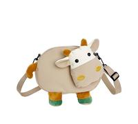 Kexpery Funny Ugly Plush Doll Handbag Kawaii Cartoon Cow Doll-Shaped | Novelty Animal Crossbody Shoulder Bag for Women Girls Lightweight Compact Cute Quirky Cartoon