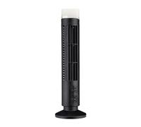 Kexpery LED Tower Fan Bladeless Cooling Fan 2 Gear Speed Mini Vertical Conditioner Portable No Leaf Air Conditioner for Living Room Bedroom (C)