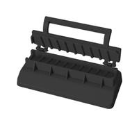 Kexpery Manual Kabob Mould Plastic Barbecue Meat Skewer Machine Portable Reusable BBQ Skewer Maker Easy BBQ Companion for Home Chefs (Black)