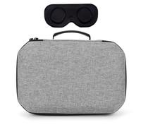 Kexpery Portable Bag with Lens Cover Waterproof Home Storage Bag Mesh Pocket Shockproof for Headset Game Controller 3, Grey, Pads
