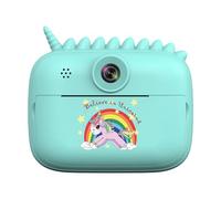 Kexpery Portable Cartoon Camera HD 1080P Video Camera Kids Instant Camera Mini Cute Toy for Children 3-12 Years Old (Blue)