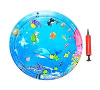 Kexpery Sensory Water Play Mat Water Sensory Play Mat Inflatable Water Bed Cushion for Pets Cooling Summer for Indoor Cats Bored (E)