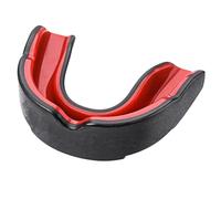 Kexpery Sports Mouth Guard Double Colored Kids Mouth Guard with Storage Case Teeth Protection for Boxing MMA Kickboxing Muay Thai (Black Red)