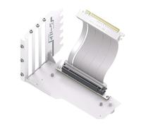 Kexpery Vertical GPU Mounting Bracket with 15cm PCI-E 4.0 X16 Riser Cable Graphics Card Holder Kit 90 Degree Right Angle GPU Mount Graphic Card Bracket (White No light)