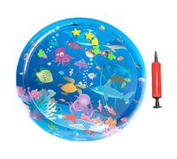 Kexpery Water Sensory Play Mat Inflatable Belly Water Play Mat Summer Cooling Water Play Mat Pet Water Bed Cushion for Indoor Cats Who Will