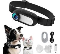 Kexpery Wireless Camera Collar HD 1080P No WiFi Necessary for Pet Baby Dog Cat Pet Camera Collar Sports Camera with Vid Records