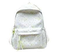 Kexpery Women Canvas Stylish Student Schoolbag Large Capacity Lightweight Preppy Knapsack Side Zipper Cute B