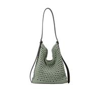 Kexpery Women Knitted Fabric Handwoven Shoulder Bag Large Capacity Boho Crochet Beach Bags Summer Hobo Handbag for Travel Shopping Work Daily Use (Green)