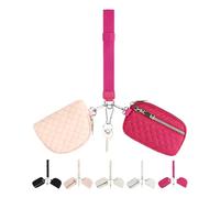 Kexpery Women Multifunctional Wristlet Wallet with Strap Stylish Zippered Card Case Waterproof Portable Lany
