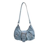 Kexpery Women's Denim Crossbody Bag with Large Top Handle