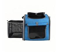 Kexudar Expandable & Foldable Pet Backpack for Gary Fisher Wahoo X-Caliber 2007-2009, Portable Carrier Bag with Breathable Mesh for Bike Travel Grey