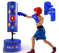 Kexvic Kids Freestanding Punch Bag- Premium Punching Bag with Boxing Mitt- Professional Boxing Bag Set for Karate, Muay Thai, MMA, Taekwondo Martial Art Kids Training Equipment (Blue)