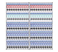 Key 180 Hooks Locking Key Box Security Key Storage Chest Key Safe for Hotels Wall Mounted Key Cabinet Key Holder Key Management Solution (S: 120)