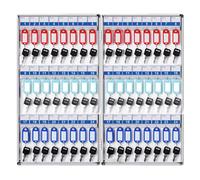 Key 180 Keys Lockable Key Box Key Safe Storage Security Key Cabinet Hotel Key Storage Solution Compact Key Holder for Secure nization (S: 48)