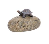 key and hiding place for outdoors: stone key hiding place with secret compartment, geocaching spot