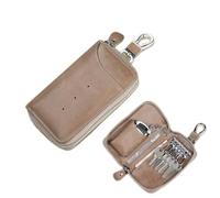 Key Bag Men's Multi-Function Leather Large-Capacity Women's Household Universal Car Key Storage Bag (Color : D, Size : 12 * 7.1 * 3.5cm) (Color : E, Size : 12 * 7.1 * 3.5cm)