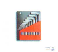 Beta Utensili 2-10 Mm Hex Wrench 12 Units Orange One Size Silver