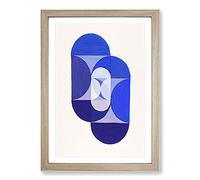 Key Blue by Joseph Schillinger Framed Print | A2 Oak Framed Wall Art | Ready to Hang | Modern Nature Picture | Living Room Bedroom Lounge Office