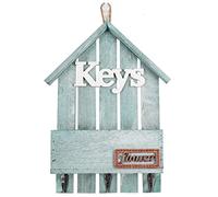 key box, Key Box Modern Minimalist Style House Shape Rack, Entrance Wall-mounted Decoration Pendant(Green)