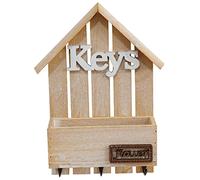 key box, Key Box Modern Minimalist Style House Shape Rack, Entrance Wall-mounted Decoration Pendant(Primary Color)