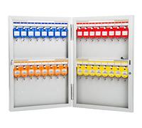 key box, Key Box Wall Mount For Home 12/24/32/48-keys Capacity Optional Cabinet, Indoor Wall-mounted Steel Security Boxs(32 keys)