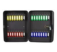 key box, Key Box With Combination Lock 5 Kinds Of Capacity Optional Cabinet, Wall-mounted Real Estate Car Storage Management(Black with Label,32 keys)