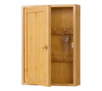 Key box, key cabinet, key holder, bamboo wall-mounted