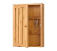 Key box, key cabinet, key holder, bamboo wall-mounted