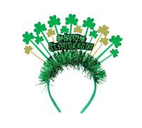 Key Bracelet St Patrick's Day Headband Green Bow Hair Band Shiny Irish Headband Headwear St Patrick's Day Costume Accessories for Women and Girls (Multicolour, A)