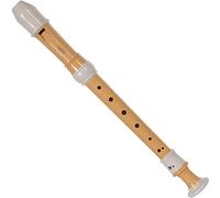 Key C Resin Flute Instrument For Beginners And Adults, Arched Blow Mouth, 8-hole German-style Soprano Recorder, Cleaning Stick + Storage Bag(Primary color,German style)