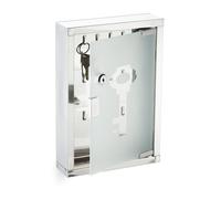 Key cabinet 18 Hooks Compact Lockable Key Holder Wall-Mounted Key Holder